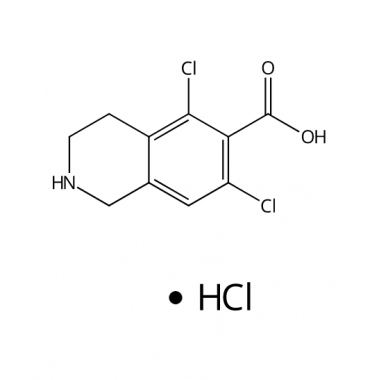 6-Isoquinolinecarboxylic acid, 5,7-dichloro-1,2,3,4-tetrahydro-, hydrochloride (1:1)