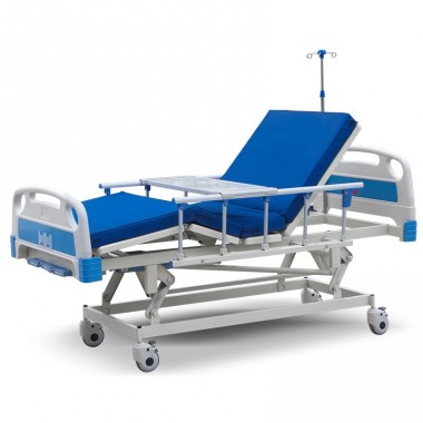 Electric bed, integral lifting