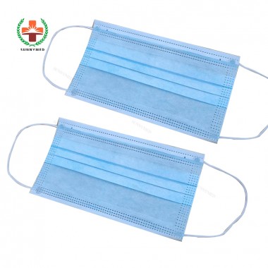 SY-L063 novel coronavirus COVID-19 hot sale  medical disposable 3 ply face mask