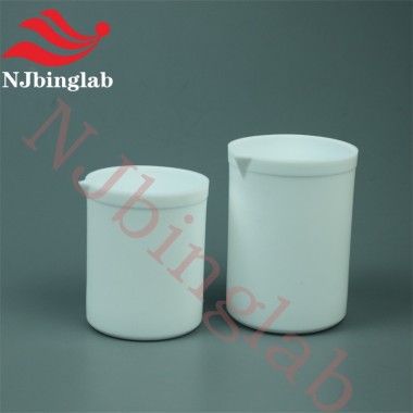 100ml PTFE Beaker with Lid High Temperature Resistance Heated by Hotplate