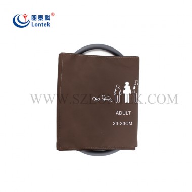 Reusable Adult Single Tube Blood Pressure Cuff PU Material Arm Cuff