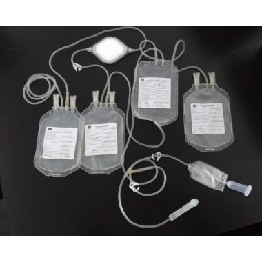 Quadruple filter blood bags