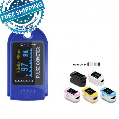 Finger Pulse Fingertip Oled Oximeter SPO2 PR PI RR Blood Oxygen With Respiratory Rate Oximetro De Pulsioximetro Dedo with case
