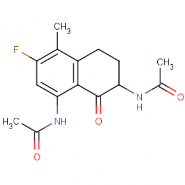 N-(8-acetamido-6-fluoro-5-methyl-1-oxo-3,4-dihydro-2H-naphthalen-2-yl)acetamide