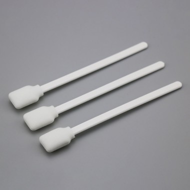 Composite Foam Cleanroom Swab with Square Head and White Handle
