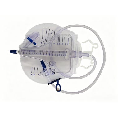 Precision Urine Meter Drainage Bag 2000ml+500ml Urometer Bag with Anti-Reflux Drip Chamber Needleless Sample Port T-Valve for ICU Hourly Output