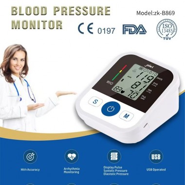Upper Arm Blood Pressure Monitor (Model ZK-B869 / ZK-B868 / ZK-B876 / ZK-B872)