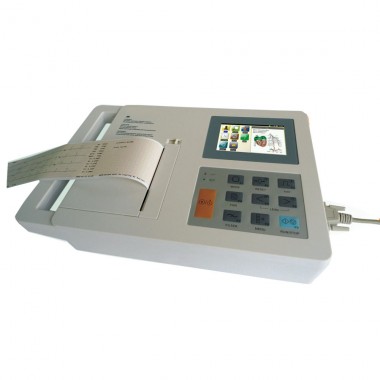 3 Channel ECG Electrocardiograph Machine with 4.3 Inch Touch Screen
