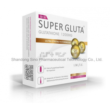 Skin Whitening Production, Glutathione for Injection, 10vials+10AMPS, 1200mg