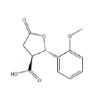 Trans-2-(2-Methoxyphenyl)-5-oxotetrahydrofuran-3-carboxylic acid
