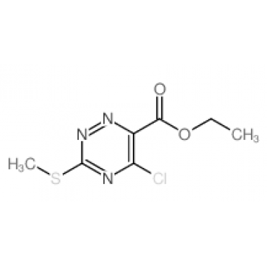 ETHYL 5-CHLORO-3-(METHYLTHIO)-1,2,4-TRIAZINE-6-CARBOXYLATE