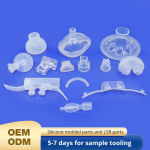 Silicone Manufacturer Direct Custom Liquid Silicone Rubber Injection Molded Parts Medical LSR  Parts