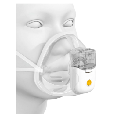 Portable Mesh Nebulizer, Nebulizer for Adults and Kids with Hands-Free Mode, Nebulizer Machine for Kids with Rechargeable Battery, Lightweight Wareable Nebulizer for On-The-Go Use