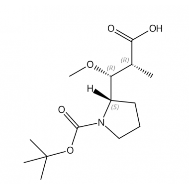 (2R,3R)-3-((S)-1-(tert-Butoxycarbonyl)pyrrolidin-2-yl)-3-methoxy-2-methylpropanoic acid,CAS No.: 120205-50-7,ADC drugs, payload,dolastatin 10