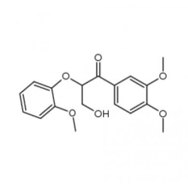 1-Propanone,1-(3,4-dimethoxyphenyl)-3-hydroxy-2-(2-methoxyphenoxy)-