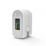 NEW BOXYM Fingertip Pulse Oximeter SpO2 PR Rate Oxymeter With Case C1 OLED White