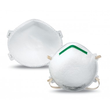 Particulate Respirator with exhalation valve, N95 plus nuisance level organic vapor, with nose seal and clip, size medium/large.