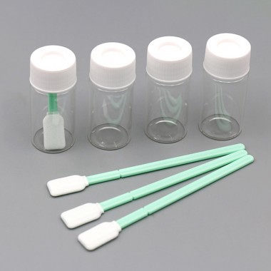 TOC Cleaning Validation Kits with Polyester Tip Swab and Clear Glass Sample Vial