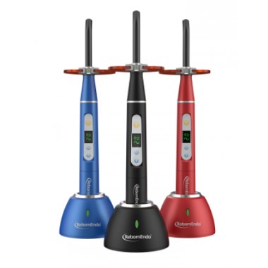 Dental LED Curing Light 3 Second Cure Lamp Wireless silver handpiece