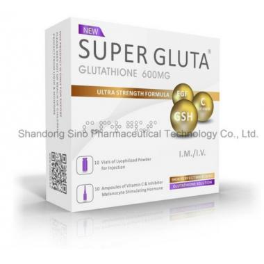 Skin Whitening Production, Glutathione for Injection, 10vials+10AMPS, 600mg