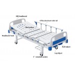 Three-Function Manual Hospital Bed with Collapsible Side Rails - ZQ-BM3-01