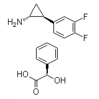 (1R,2S)-2-(3,4-Difluorophenyl)cyclopropanaminium (2R)-hydroxy(phenyl)ethanoate