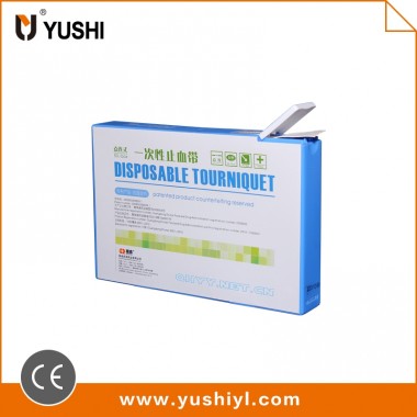 Multicolored medical single use nature rubber patent tourniquet 2.5*45cm OEM