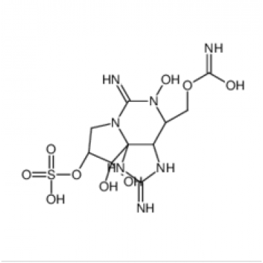 [(3aS,4R,6Z,9R)-2-Amino-5,10,10-trihydroxy-6-imino-9-(sulfooxy)-3 a,4,5,6,9,10-hexahydro-3H,8H-pyrrolo[1,2-c]purin-4-yl]methyl carb amate