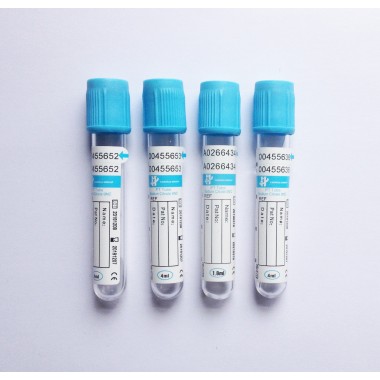 blue top PT blood collection tube with 3.2% sodium citrate with CE approved