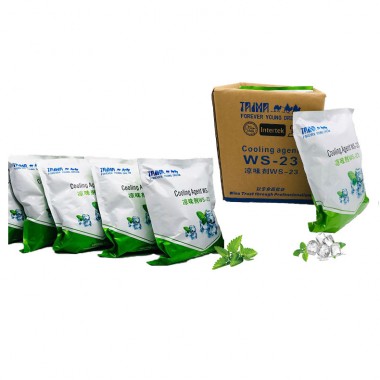 White Cooling Agent Powder WS-23 For Vape Liquid Aluminum Foil Bag Packaging