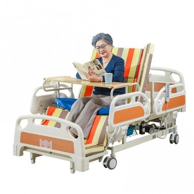 Multi-Function Full Bending Electric Nursing Bed for Bedridden Patient Care Equipment Toilet Potty Hole Medical Hospital Furniture Manufacturer Hot Selling