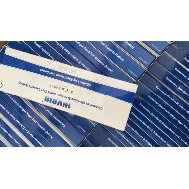 Individually package coronavirus antigen saliva test card for self testing