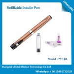 Diabetes insulin pen in Reusable use with 3ml Cartridge in plastic materials
