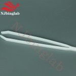 PTFE Fine Tweezers Chemically Inert, Pick up Laboratory Vials, for Analytical Chemistry