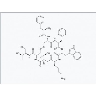Octreotide Acetate-a longer acting synthetic octapeptide analog of naturally occurring somatostatin.