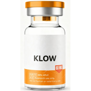 Lyophilized KLOW 80mg Research Peptide Fat Metabolism Weight Management Adipocyte Regulation Lab Compound Powder