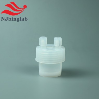 60ml Two-Neck PFA Impinger Bottle Corrosion Resistant Trace Substances Collection