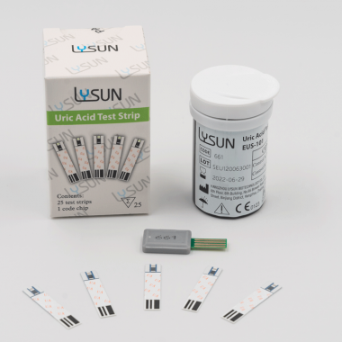 Uric acid test strip blood testing equipment diagnose reagents