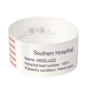 Healthcare Thermal Printable Wristbands BVP14460B