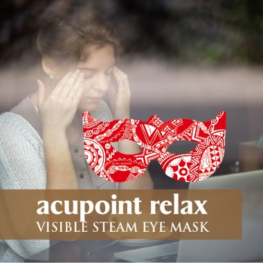 Visible Steam warming eye mask