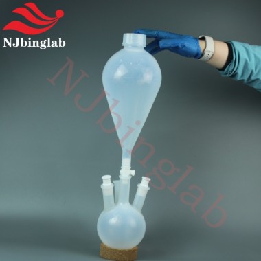 250ml PFA Separatory Funnel Translucent and Resistant to Chemical Corrosion, with Valve