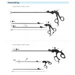 Laparoscopy instruments,Diameter 5mm length 330mm Grasping forceps,Grasper,Surgical instruments