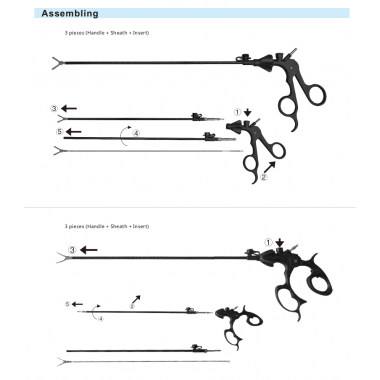 Laparoscopy instruments,Diameter 5mm length 330mm Grasping forceps,Grasper,Surgical instruments