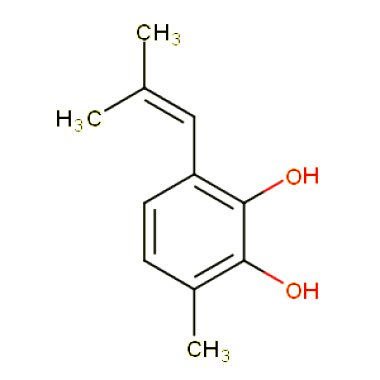 1,2-BENZENEDIOL, 3-METHYL-6-(2-METHYL-1-PROPENYL)-