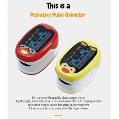 Neonatal Infant Kids Born Baby Fingertip Finger Pulse Oximeter SpO2 Monitor Oxymeter K1