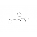 (E)-6-Nitro-3-[2-(pyridin-2-yl)ethenyl]-1-(tetrahydro-2H-pyran-2-yl)-1H-indazole