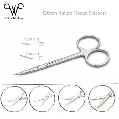 Stainless Steel Surgical Tissue Scissors Instrument