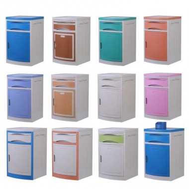 OEM Low Price ABS Hospital Beside Bed Cabinet Medical Table Clinic Furniture Factory Manufacture Cheap with High Quality