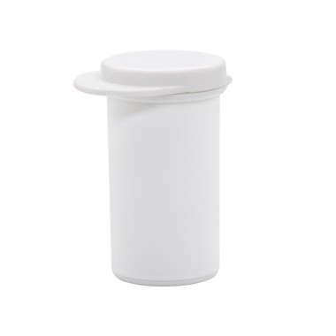 One-Piece Flip-Top Desiccant Vial for Diagnostic Devices and Healthcare Packaging
