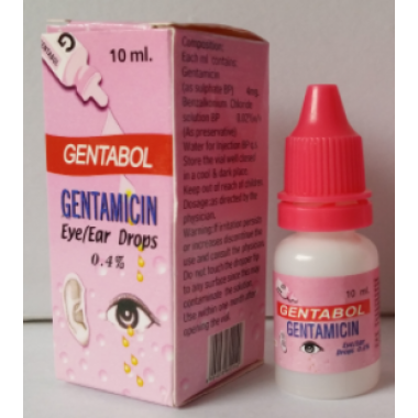 Eyedrops of Gentamycin sulfate